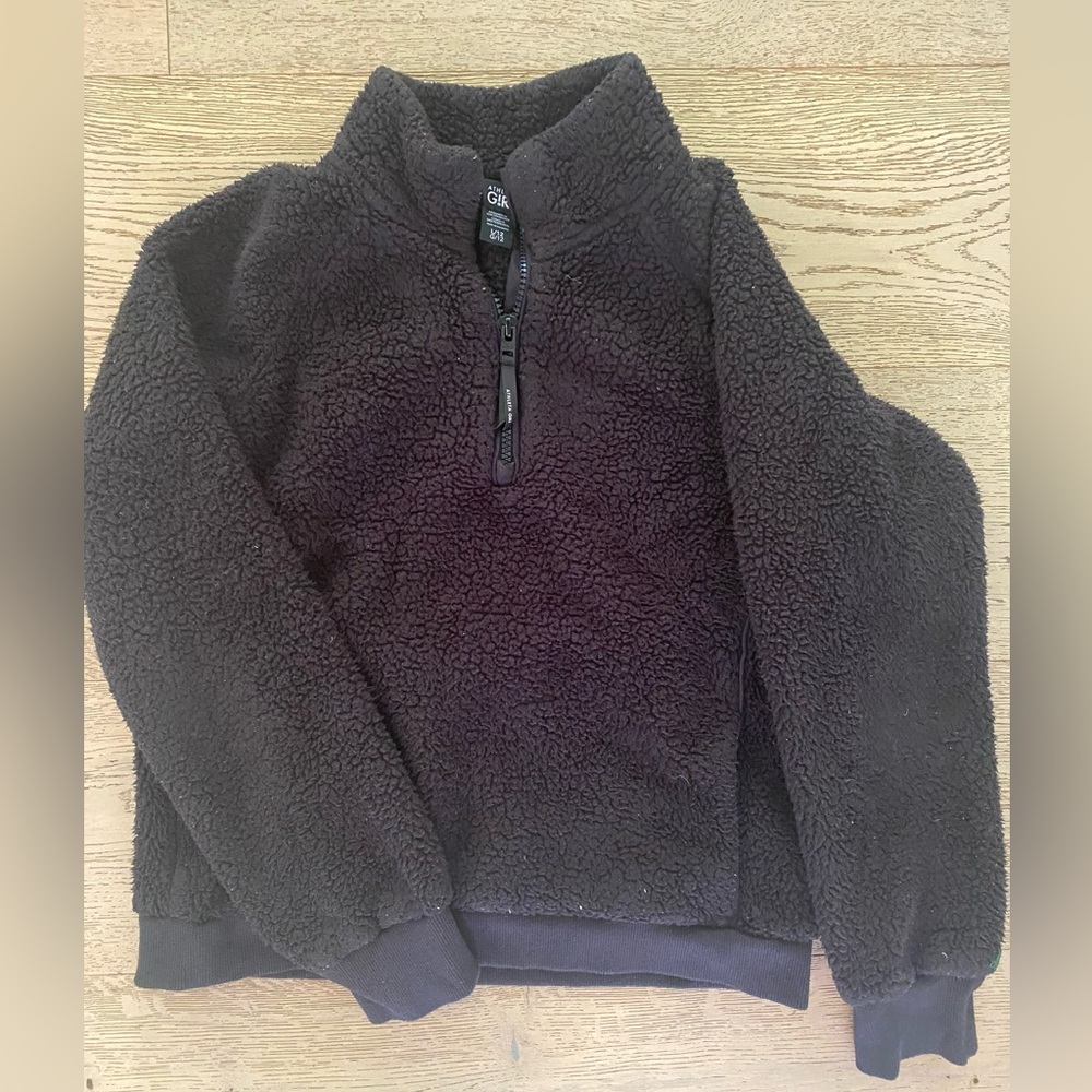 Athleta girl Fleece Top - Black